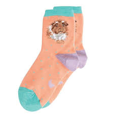 "Grinny Pig" Guinea Pig Children Socks Size 6-8 1/2