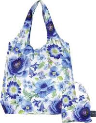 Blue Flower Fabric Bag in a Bag