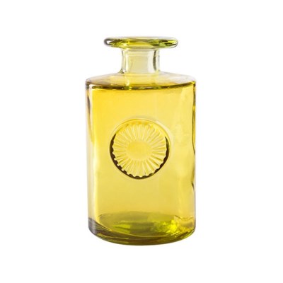 Yellow Sun Recycled Glass Vase