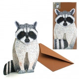 3D Animal Card - Raccoon