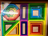 Rainbow Building Blocks Set