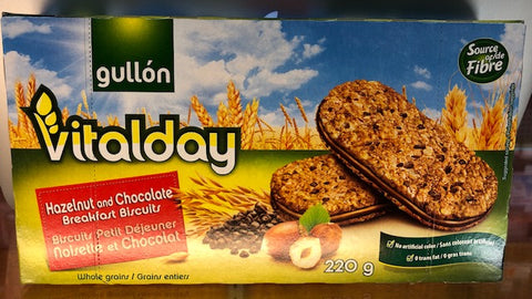 Vitalday Hazelnut and Chocolate Breakfast Biscuits