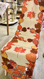 Autumn Leaves Table Runner Long