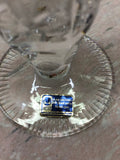 Vintage Hand Cut Scallop Edge GDR Crystal Vase