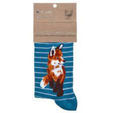 "Born to Be Wild" Fox Teal Socks