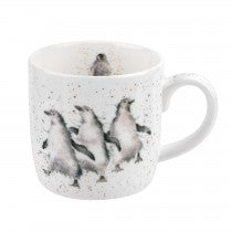 Wrendale Fine Bone China Pengiuns Mug