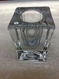 Clear Glass Candle Holder