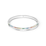 Stainless Steel Silver Multicolour Bangle