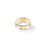 Gold Multicolour Pastel Ring