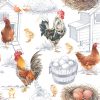 Rooster and Chickens Lunch Napkins