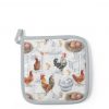 Rooster and Chickens Pot Holder