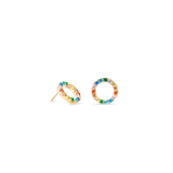 Gold Stainless Multicolour Earrings