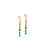 Gold Stainless Multicolour Drop Earrings