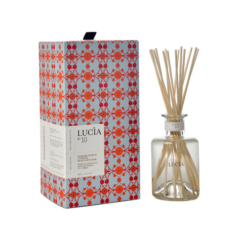 Lucia N°10 Damask Rose & Cypress Reed Diffuser