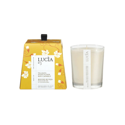 Lucia N°3 Tea Leaf & Honey Flower Soy Votive Candle - 20 hr