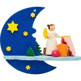 Moon, Angel and Crib Ornament