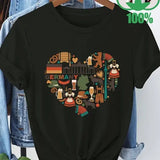Germany Heart Oktoberfest T-shirt - Black X-Large