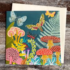 Moths and Butterflies Greeting Card
