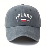 Polish Pride Baseball Cap -grey