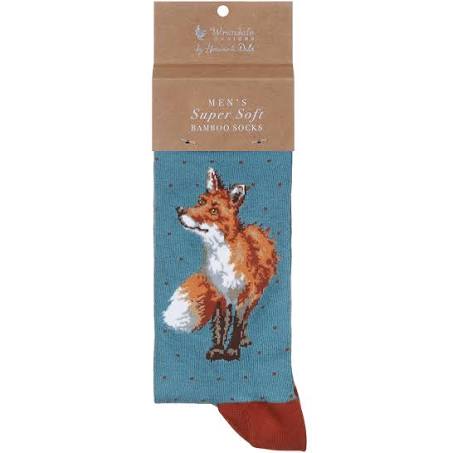"Bright Eyed and Bushy Tailed" Fox Socks