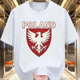 Polish Eagle T-shirt - White Large