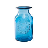 Ocean Blue Recycled Glass Vase