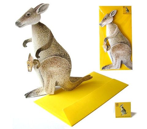 3D Animal Card - Kangaroo