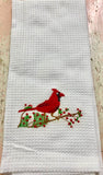 Cardinal Bird Tea Towel