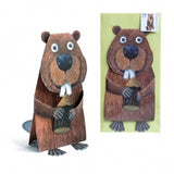3D Animal Card - Beaver