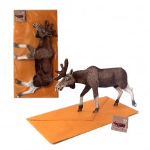 3D Animal Card - Moose