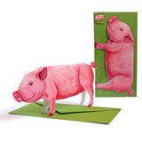 3D Animal Card - Pig