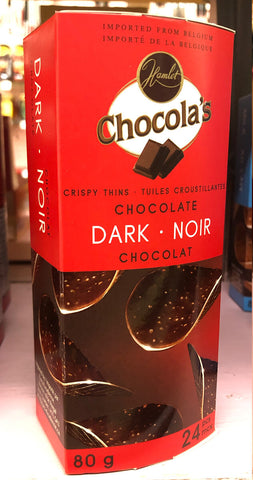 Chocola's Dark Chocolate Crispy Thins