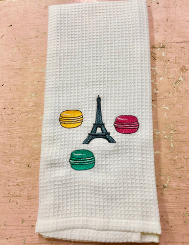 Macaroons in Paris Tea Towel