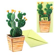 3D Cactus Card All Occasion