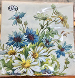 Cornflower and Daisy Lunch Napkins