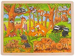 Goki Forest Animals 48 piece Wood Puzzle