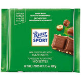 Ritter Milk Chocolate with Hazelnuts Bar