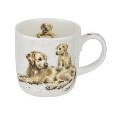 Wrendale Bone China Yellow Labs Mug