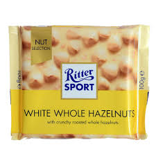 Ritter Sport White Chocolate Whole Hazelnut Bar