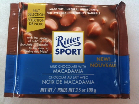Ritter Sport Milk Chocolate with Macadamia Nuts