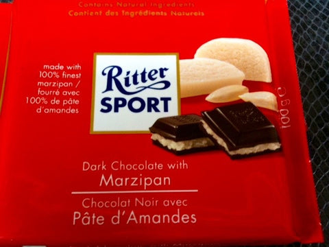 Ritter Sport Marzipan and Dark Chocolate bar