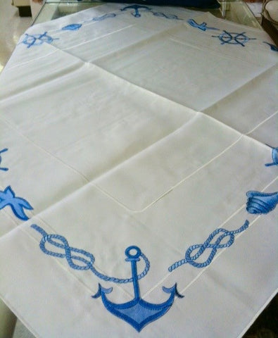 Anchor Tablecloth 36"x 36"