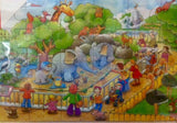 Goki Visiting the Zoo 24 piece Wood Puzzle