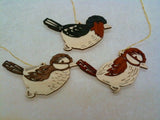 Wooden Birds Hang-ons