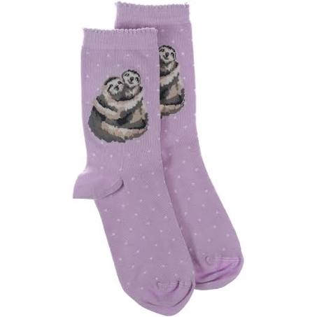 "Little Card Big Hug" Sloth Socks