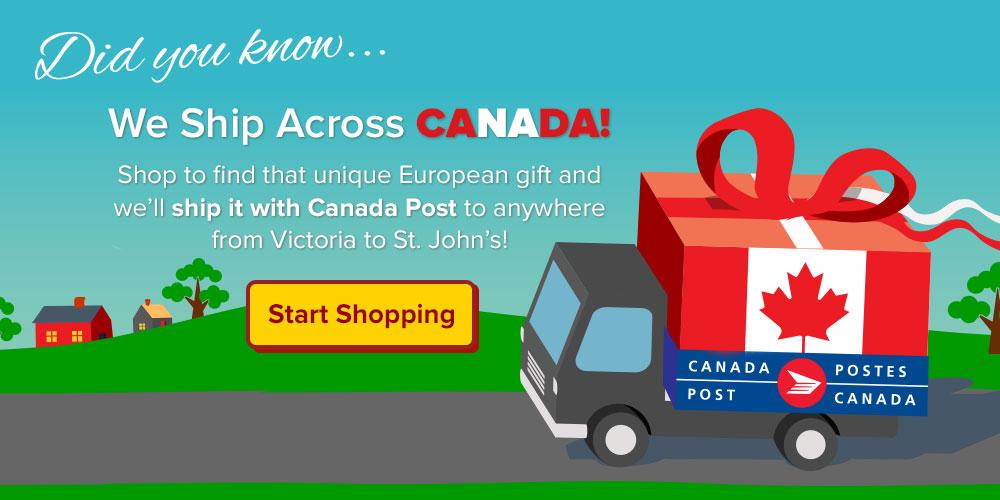 We ship across Canada with Canada Post. Start Shopping and place your online order today!